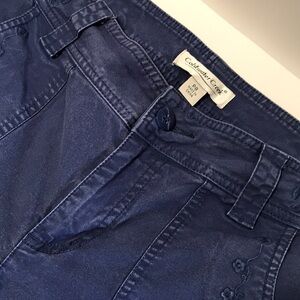 Coldwater Creek blue petite capris with 5 pockets